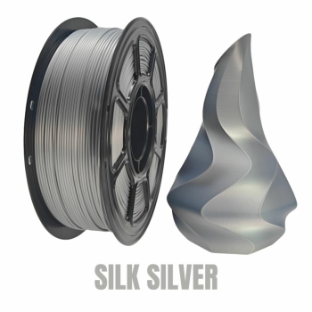 Filament PLA+ Silk 1,75 mm srebrny 1 kg Quantec