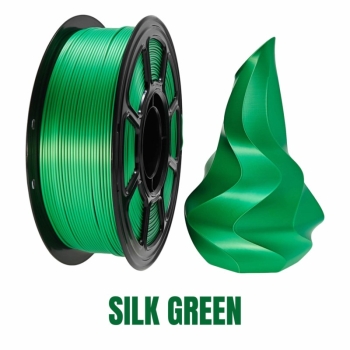 Filament PLA+ Silk 1,75 mm zielony 1 kg Quantec