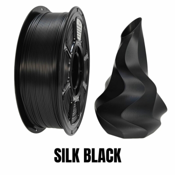 Filament PLA+ Silk 1,75 mm czarny 1 kg Quantec