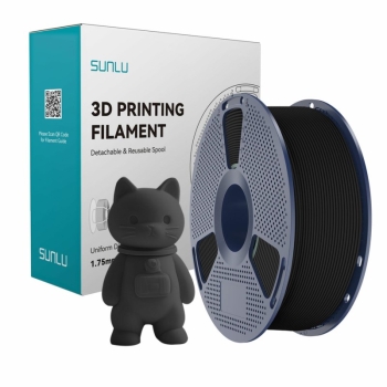 Filament PLA Classic 1,75 mm czarny 1 kg SUNLU