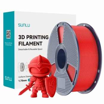 Filament PLA 1,75 mm czerwony 1 kg SUNLU