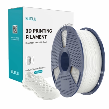Filament TPU 95A 1,75 mm biały 1 kg SUNLU
